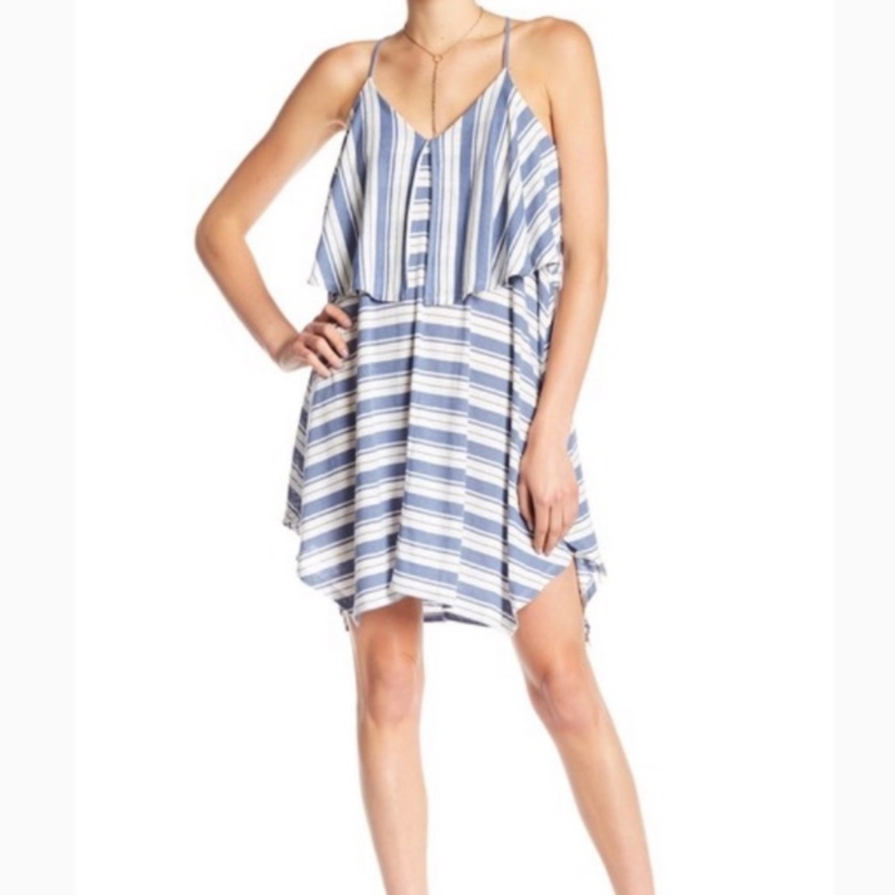 Flowy, Spring, Summer, Festival, Concert, William Rast Blue/White Striped Dress